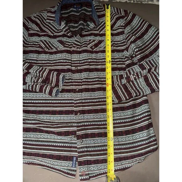 Moonshine, Brad‎ Aztec, western shirt, pearl snaps men’s large, regular fit - Picture 2 of 6